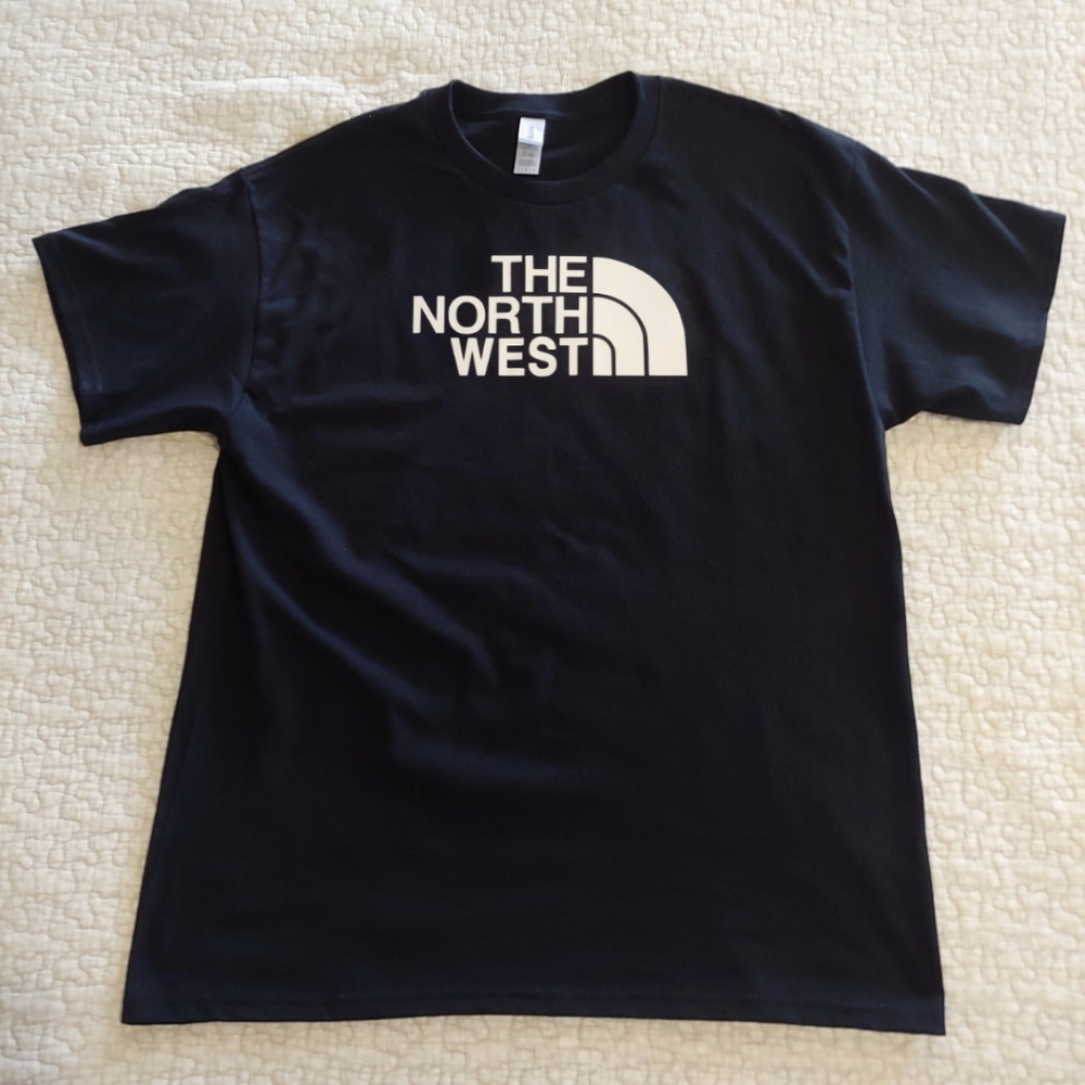 NWT The North West Graphic Tee, Various Sizes, Black, Short Sleeved
